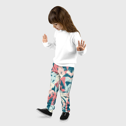 Детские брюки Пальмы Паттерн / 3D-принт – фото 3