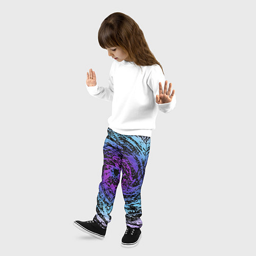 Детские брюки Галактика Неон / 3D-принт – фото 3