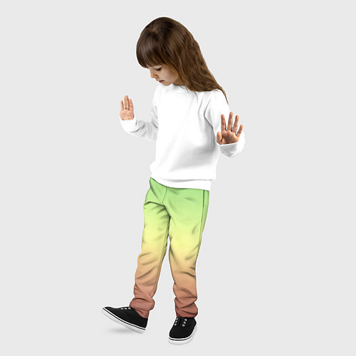 Детские брюки Градиент Фисташки Gradient / 3D-принт – фото 3