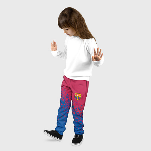 Детские брюки Barcelona маленькое лого / 3D-принт – фото 3