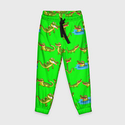 Брюки детские CHARMING CROCODILES, цвет: 3D-принт