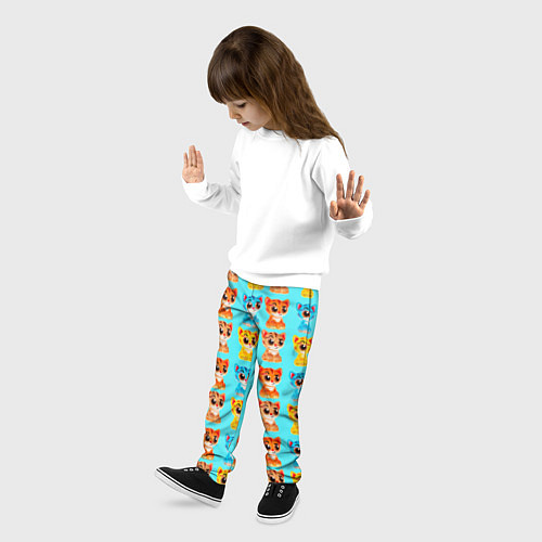 Детские брюки COLORED KITTENS / 3D-принт – фото 3