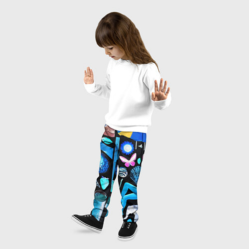 Детские брюки Underground pattern Fashion 2099 / 3D-принт – фото 3