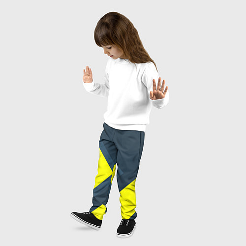 Детские брюки Геометрическая Стрелка / 3D-принт – фото 3