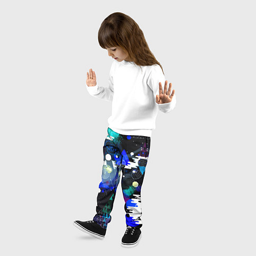 Детские брюки Avant-garde futuristic composition / 3D-принт – фото 3