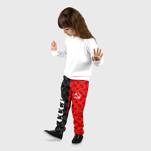 Детские брюки Ссср - серп и молот - паттерн / 3D-принт – фото 3