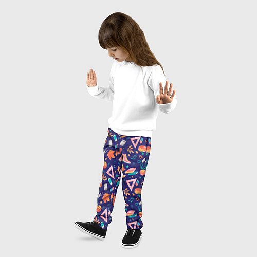 Детские брюки Школьные атрибуты / 3D-принт – фото 3