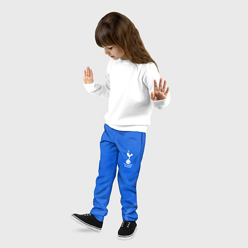 Детские брюки Tottenham hotspur Голубая абстракция / 3D-принт – фото 3
