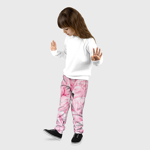Детские брюки Pink Flamingos / 3D-принт – фото 3