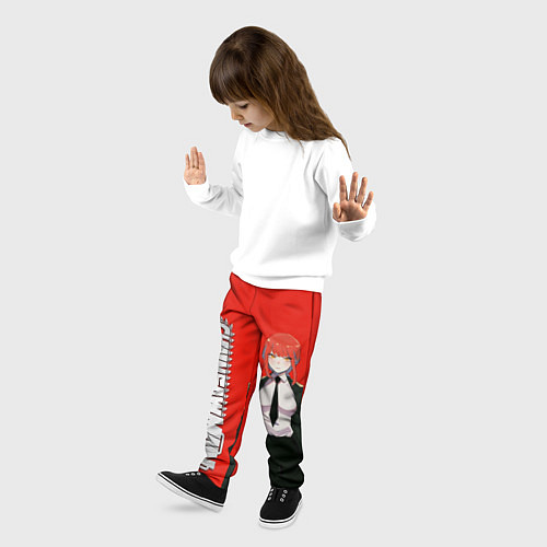Детские брюки Макима детектив - Человек-бензопила / 3D-принт – фото 3