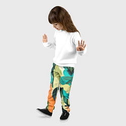 Брюки детские Multicoloured camouflage, цвет: 3D-принт — фото 2