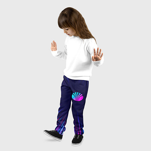 Детские брюки Daewoo neon speed lines / 3D-принт – фото 3
