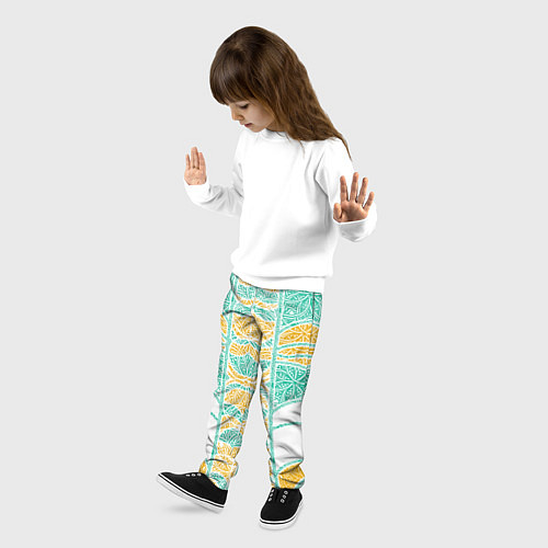 Детские брюки Абстракция плетение / 3D-принт – фото 3