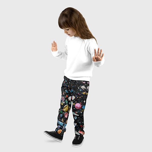 Детские брюки Космический мусор / 3D-принт – фото 3