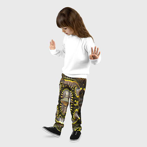 Детские брюки Трехмерный фрактал / 3D-принт – фото 3