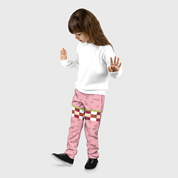 Брюки детские Кимоно Незуко, цвет: 3D-принт — фото 2