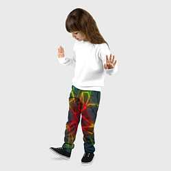 Брюки детские Семицветный перелив, цвет: 3D-принт — фото 2