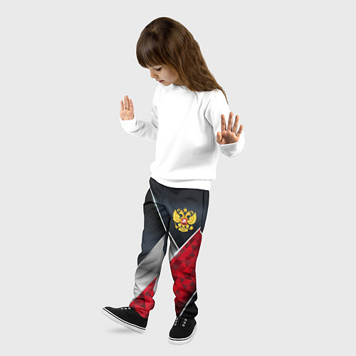 Детские брюки Red & black Russia / 3D-принт – фото 3