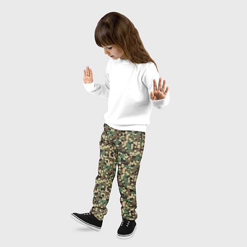 Детские брюки Милитари круг / 3D-принт – фото 3