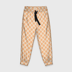 Детские брюки Оранжевые геометрические цветы
