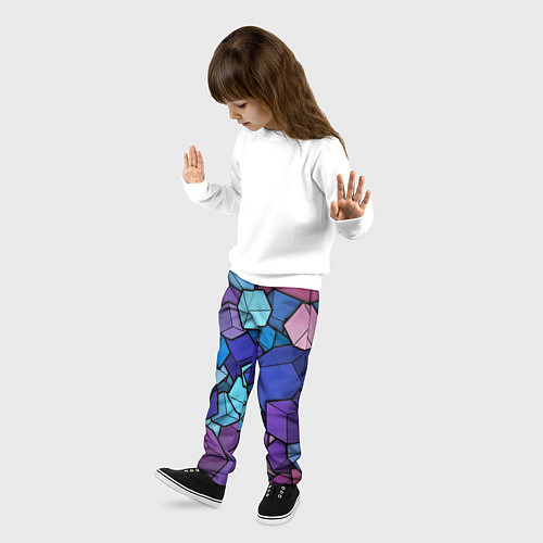 Детские брюки Цветные кубы / 3D-принт – фото 3