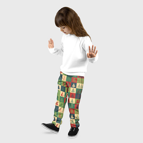 Детские брюки Здравствуй ёлка Новый год / 3D-принт – фото 3