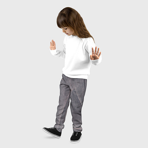 Детские брюки Тёмные туманные блёстки / 3D-принт – фото 3