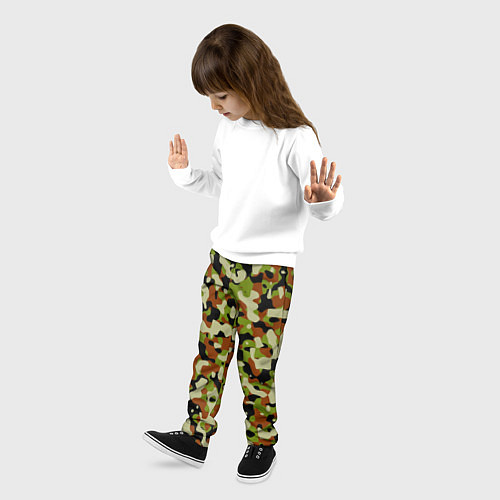 Детские брюки Камуфляж British / 3D-принт – фото 3