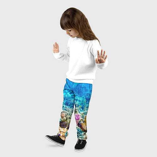 Детские брюки Дно морское / 3D-принт – фото 3