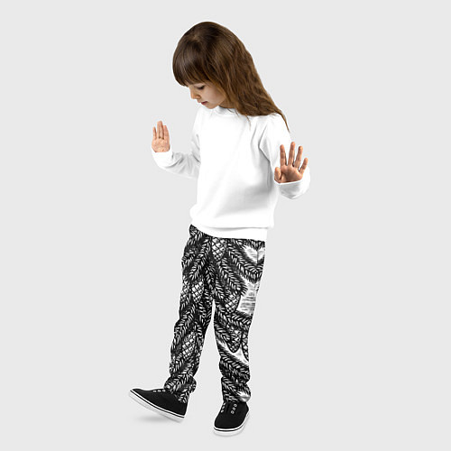 Детские брюки Новый год ёлки и шишки / 3D-принт – фото 3
