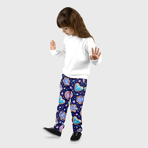 Детские брюки Новогоднее печение / 3D-принт – фото 3