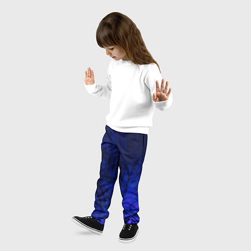 Детские брюки Пальма в неоновом свете / 3D-принт – фото 3