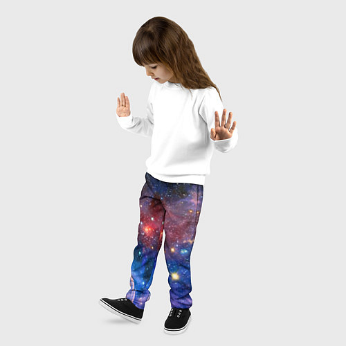 Детские брюки Ошеломительный бескрайний космос / 3D-принт – фото 3