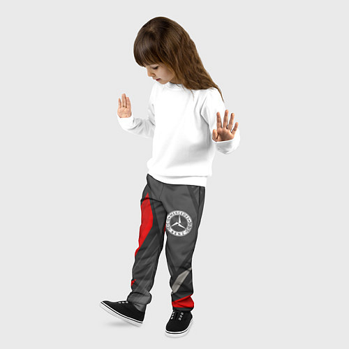 Детские брюки Mercedes sports racing / 3D-принт – фото 3