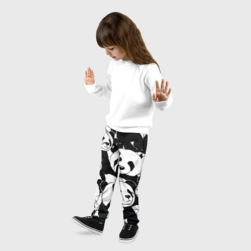 Детские брюки С пандами паттерн / 3D-принт – фото 3