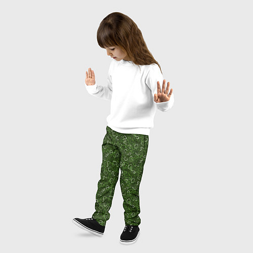 Детские брюки Милитари лента / 3D-принт – фото 3