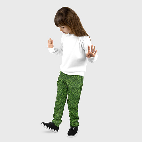 Детские брюки Милитари перо / 3D-принт – фото 3