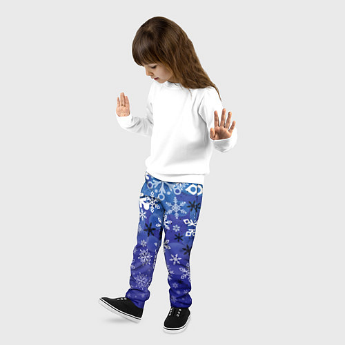 Детские брюки Сказочный снегопад / 3D-принт – фото 3