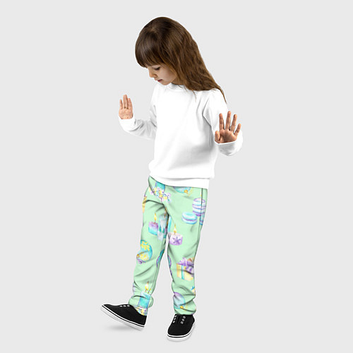 Детские брюки Новогодний рисунок / 3D-принт – фото 3
