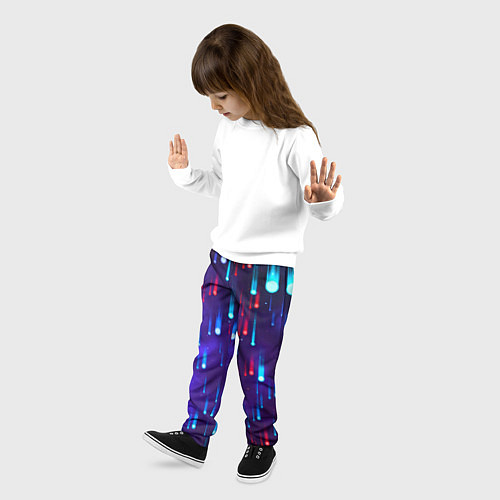 Детские брюки Neon rain / 3D-принт – фото 3