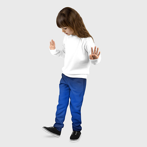 Детские брюки Кобальтовый градиент / 3D-принт – фото 3