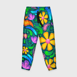 Детские брюки Мандала на энергию - цветы