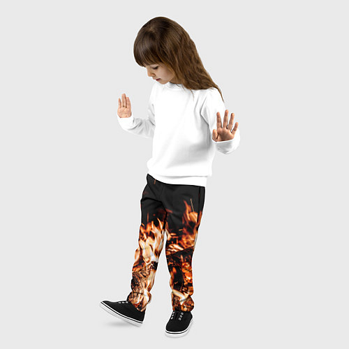 Детские брюки Огонь-пламя / 3D-принт – фото 3
