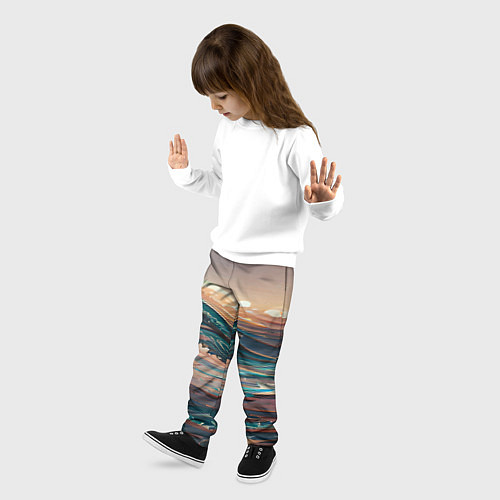 Детские брюки Необъятный океан / 3D-принт – фото 3