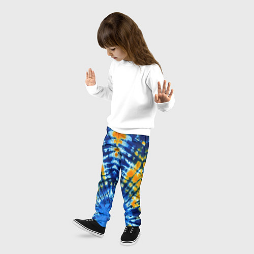 Детские брюки Tie dye стиль хиппи / 3D-принт – фото 3