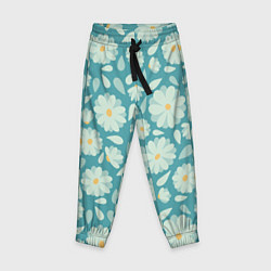 Брюки детские Ромашки - паттерн, цвет: 3D-принт