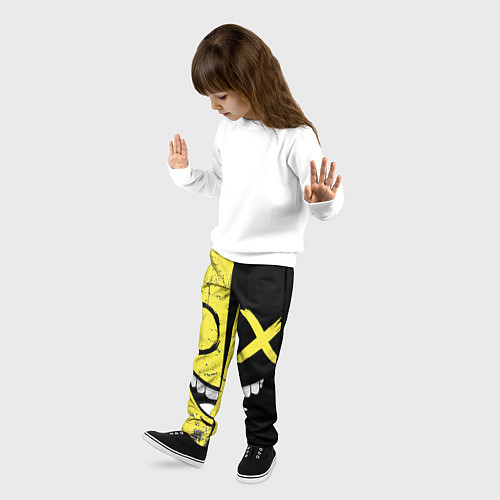 Детские брюки Смайлик с улыбкой / 3D-принт – фото 3