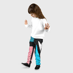 Брюки детские Переливы красок, цвет: 3D-принт — фото 2
