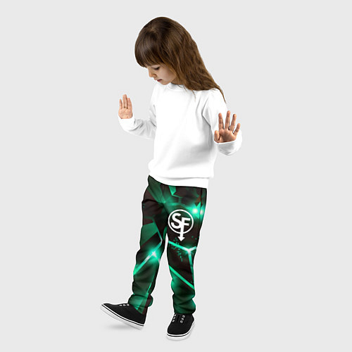 Детские брюки Sally Face разлом плит / 3D-принт – фото 3