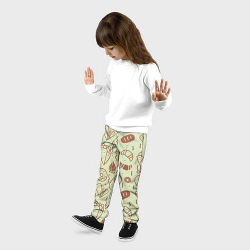 Детские брюки Булочки / 3D-принт – фото 3